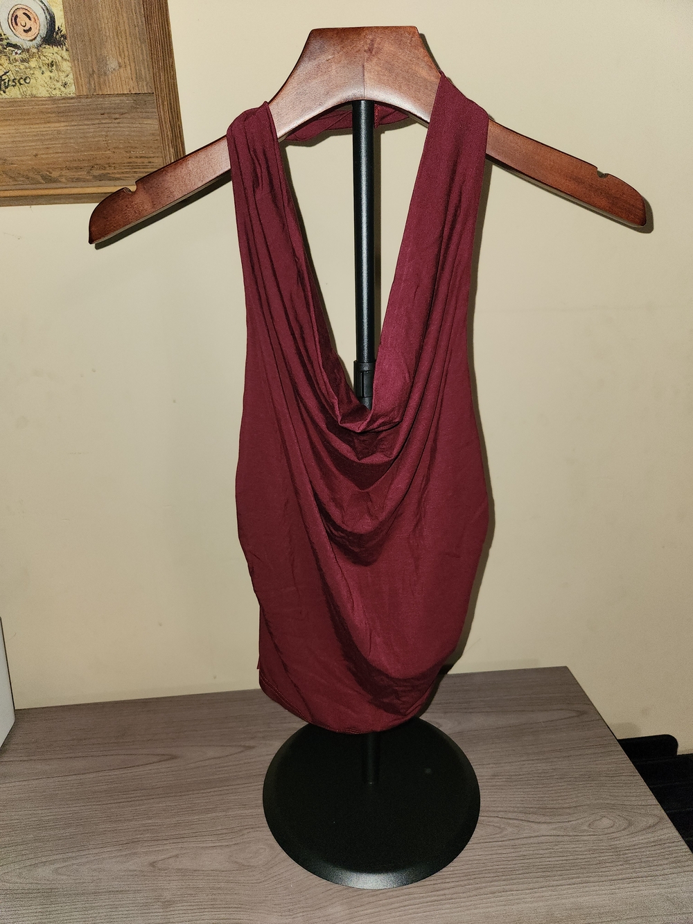 Women's Halter Top - Burgundy